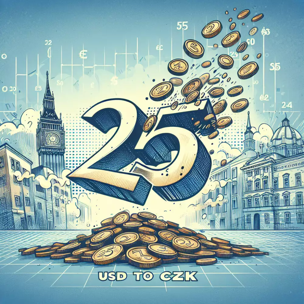 25 usd to czk